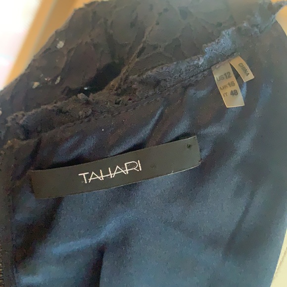 Tahari Navy Blue dress size 12 - Picture 5 of 5
